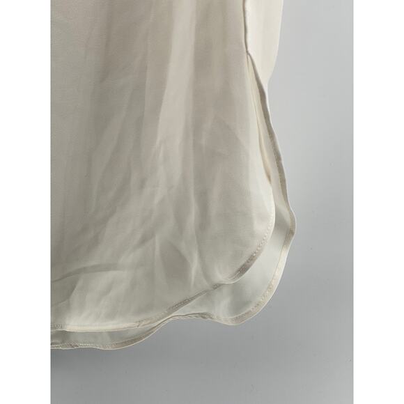 BANANA REPUBLIC Women's Petite Cream Crewneck Short Sleeve Blouse SZ XS/P - Picture 6 of 9